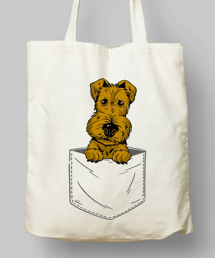 Cepteki Sevimli Köpek Bez Çanta