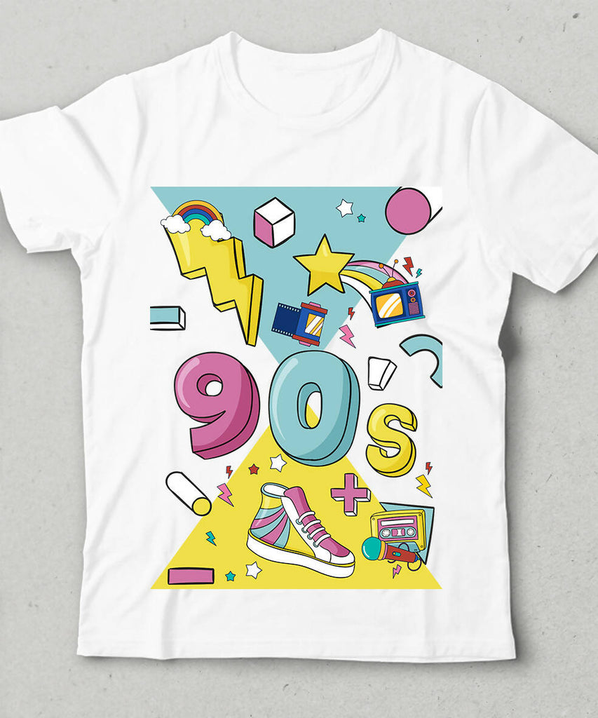 90's kids Bisiklet yaka Kısa Kollu Tişört
