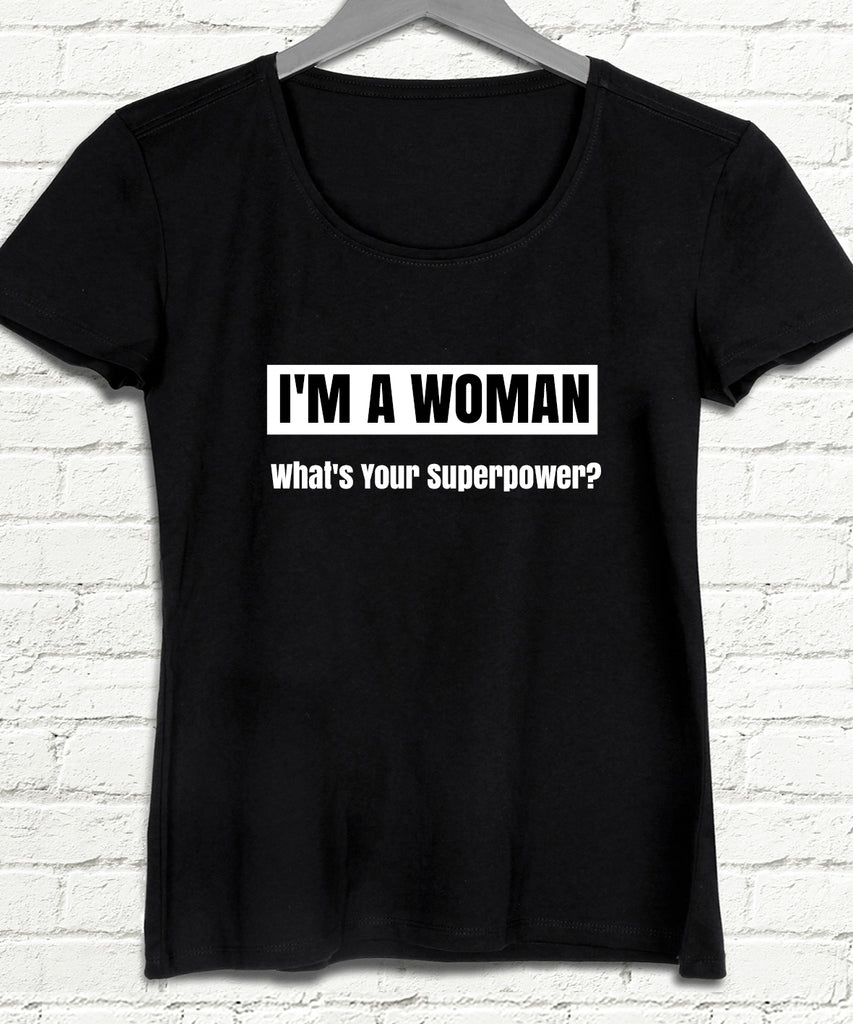 I'm woman siyah tişört - basmatik.com
