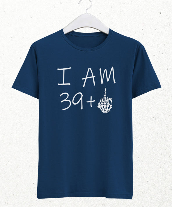 I am doğum günü indigo tişört - basmatik.com