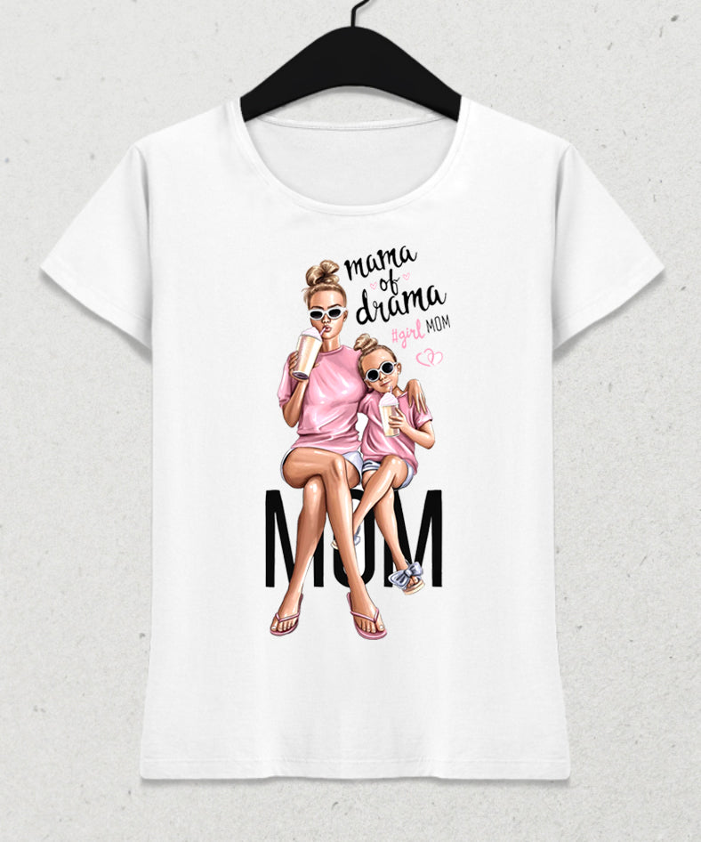 Mama of drama anneler günü tişört - basmatik.com