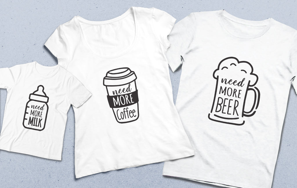 Need more Anne baba çocuk tişört seti - basmatik.com