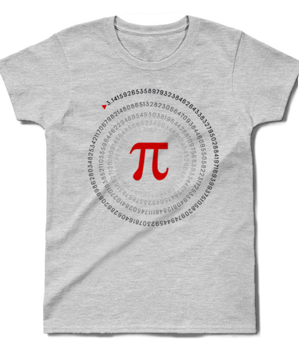 Pi sayısı gri çocuk tişört - basmatik.com
