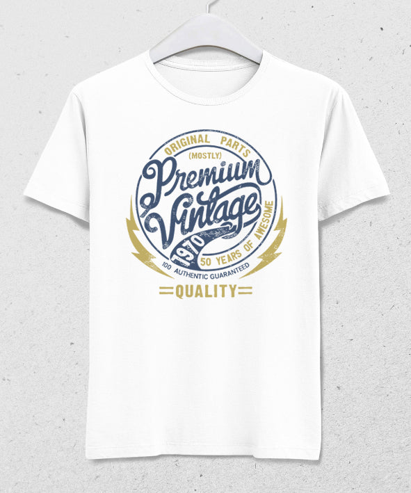 Premium doğum günü beyaz tişört - basmatik.com