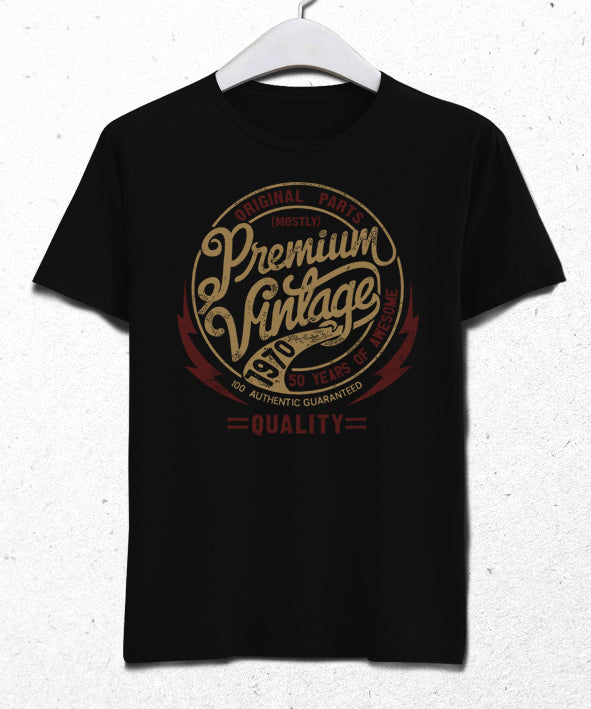 Premium doğum günü siyah tişört - basmatik.com