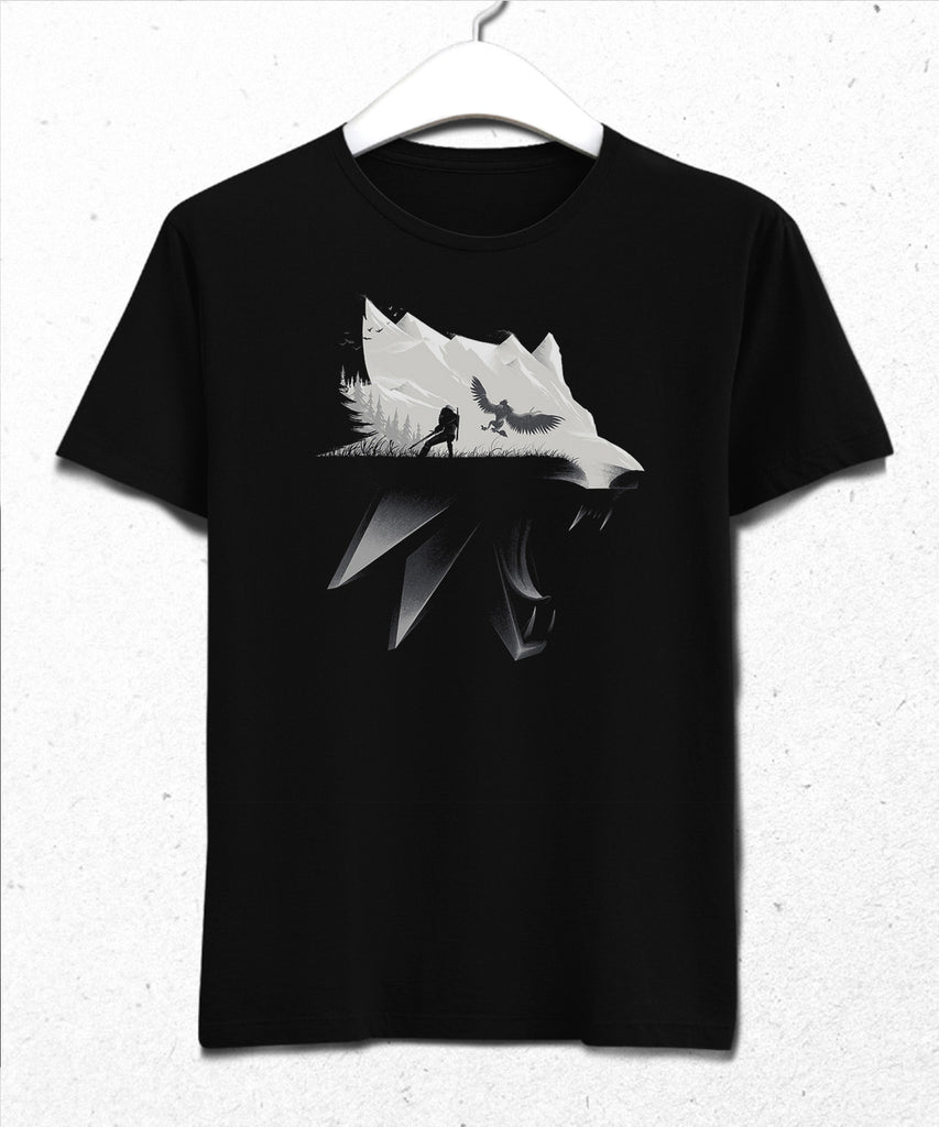 The Witcher wolf tişört - basmatik.com