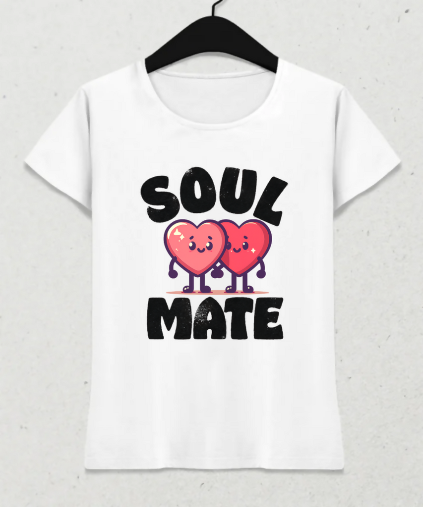 Twin Hearts - Soul Mate Typography Design