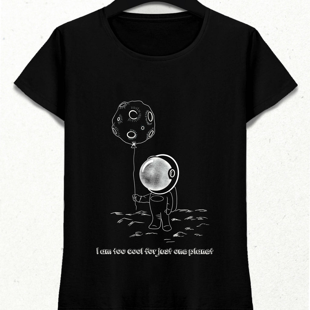 Planet and Astronaut Space Tshirt
