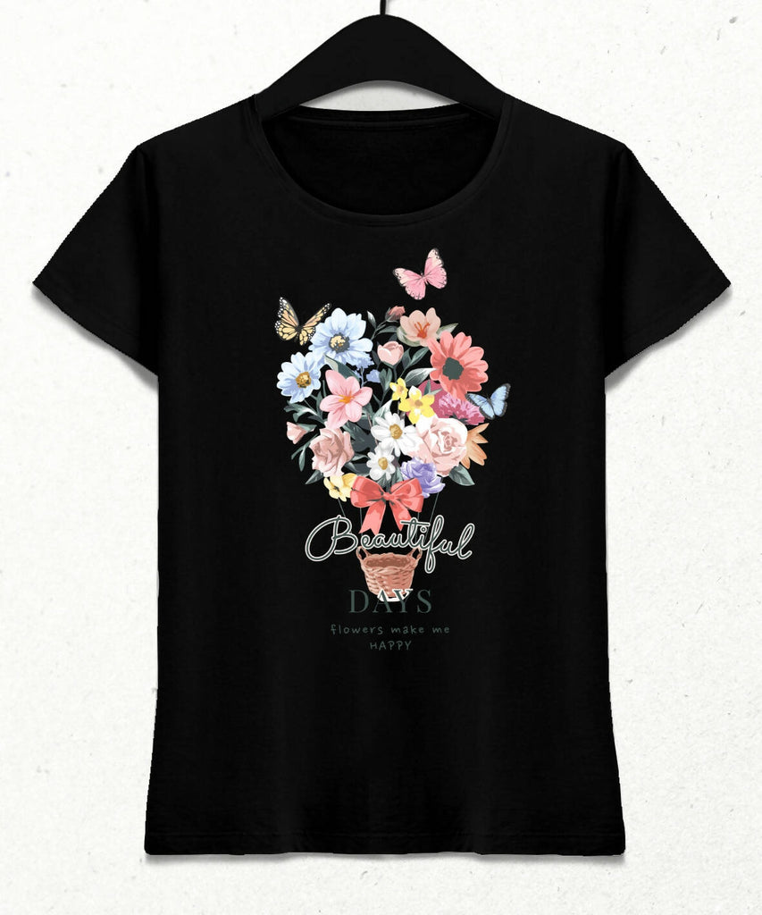 Beautiful Days Kadın Streetwear Tasarım T-shirt