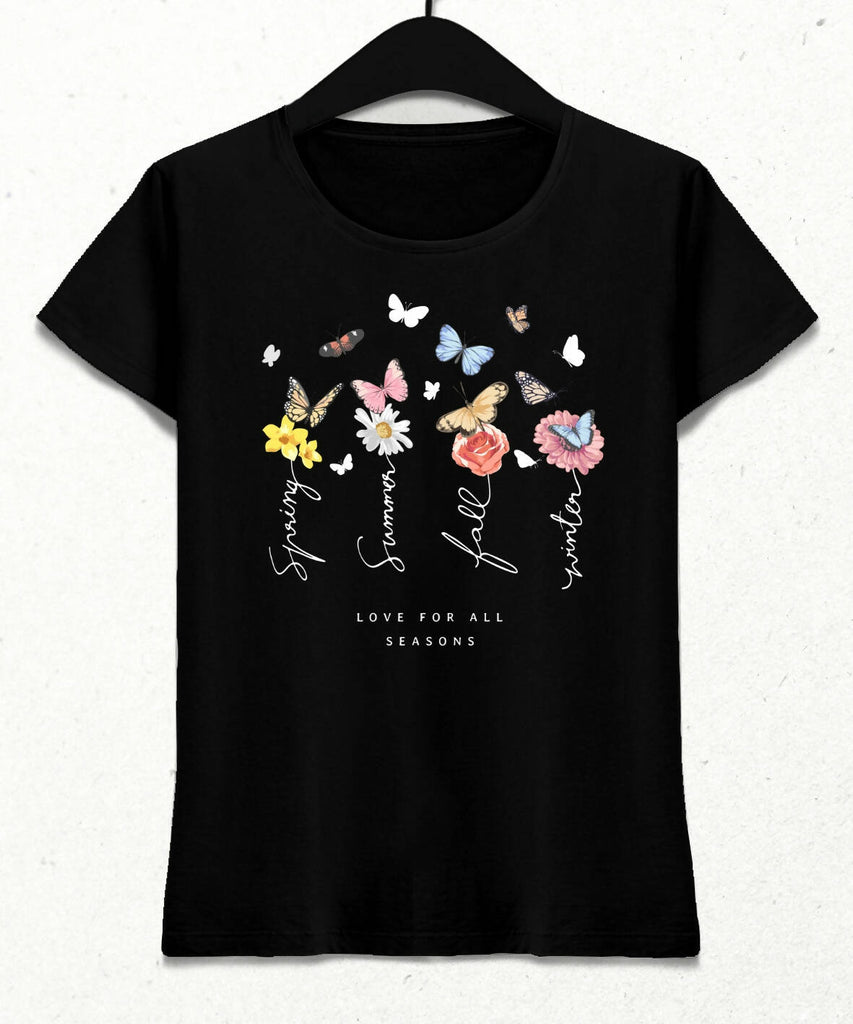Love for All Seasons Kadın Streetwear Tasarım T-shirt
