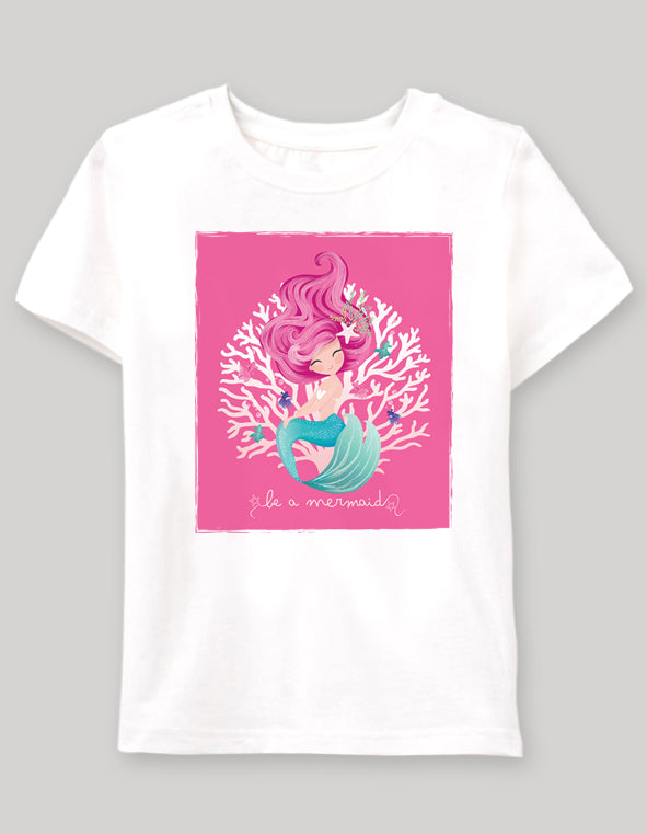 Be A Mermaid Çocuk tshirt - basmatik.com
