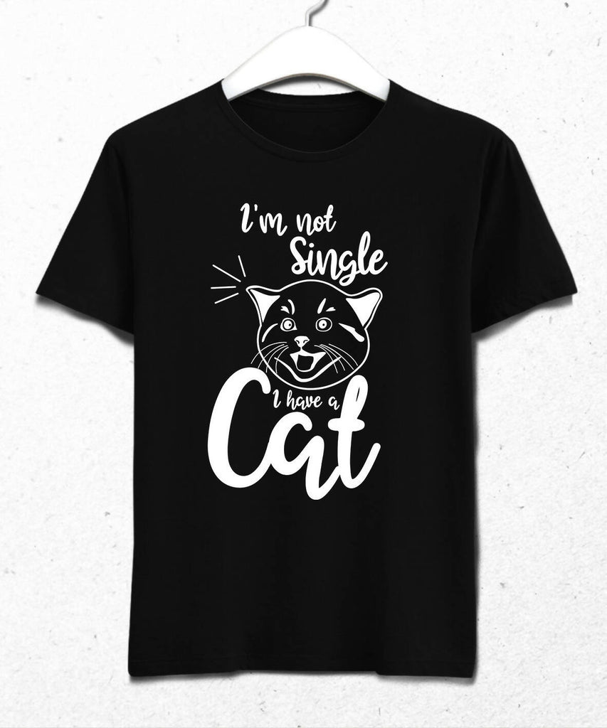 I HAVE A CAT - MEN'S T-SHIRT - BLACK