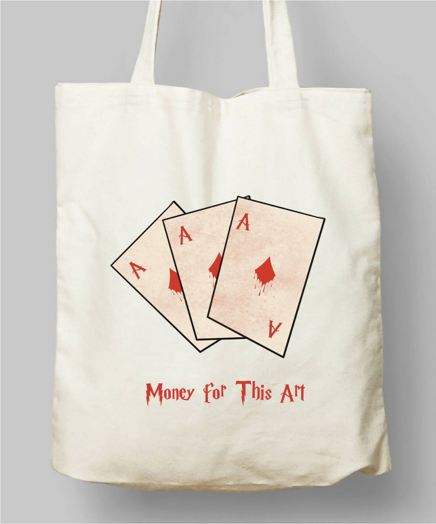 Money for this Art Playing Card Cloth Bag