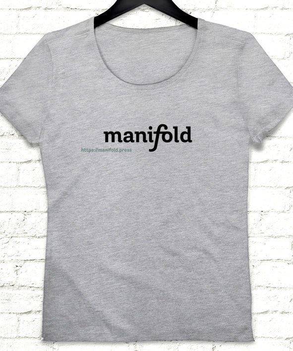 Manifold logo kadın gri tişört - basmatik.com