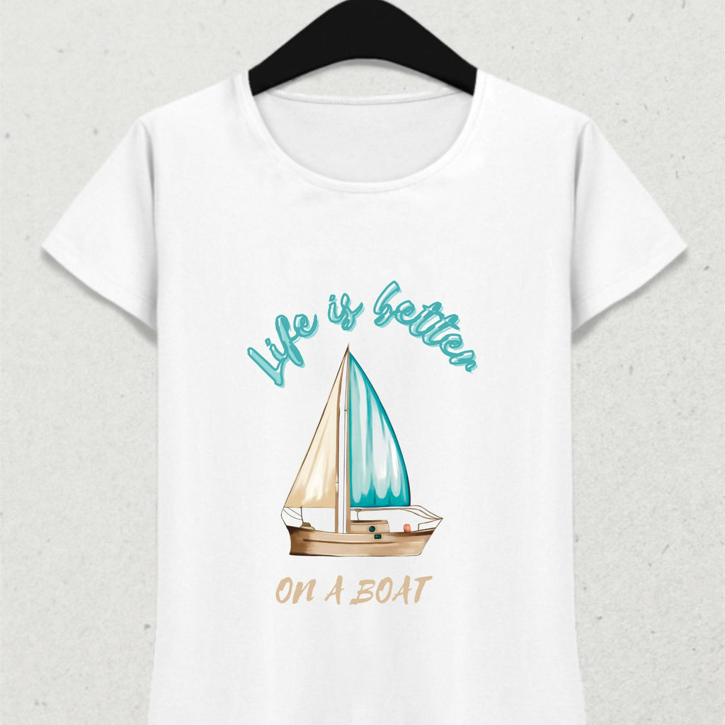 Life is Better on a Boat Holiday T-Shirt