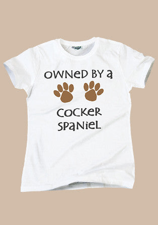 owned by cocker t-shirt - basmatik.com