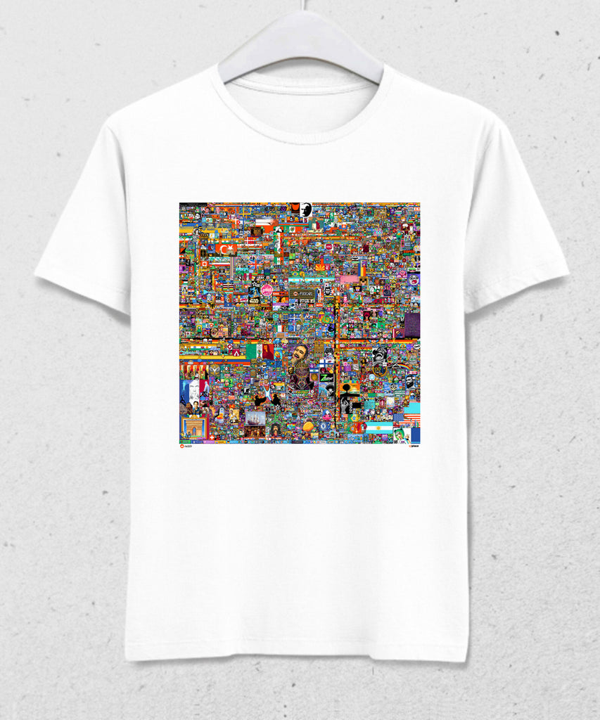 R/place Beyaz tişört - basmatik.com