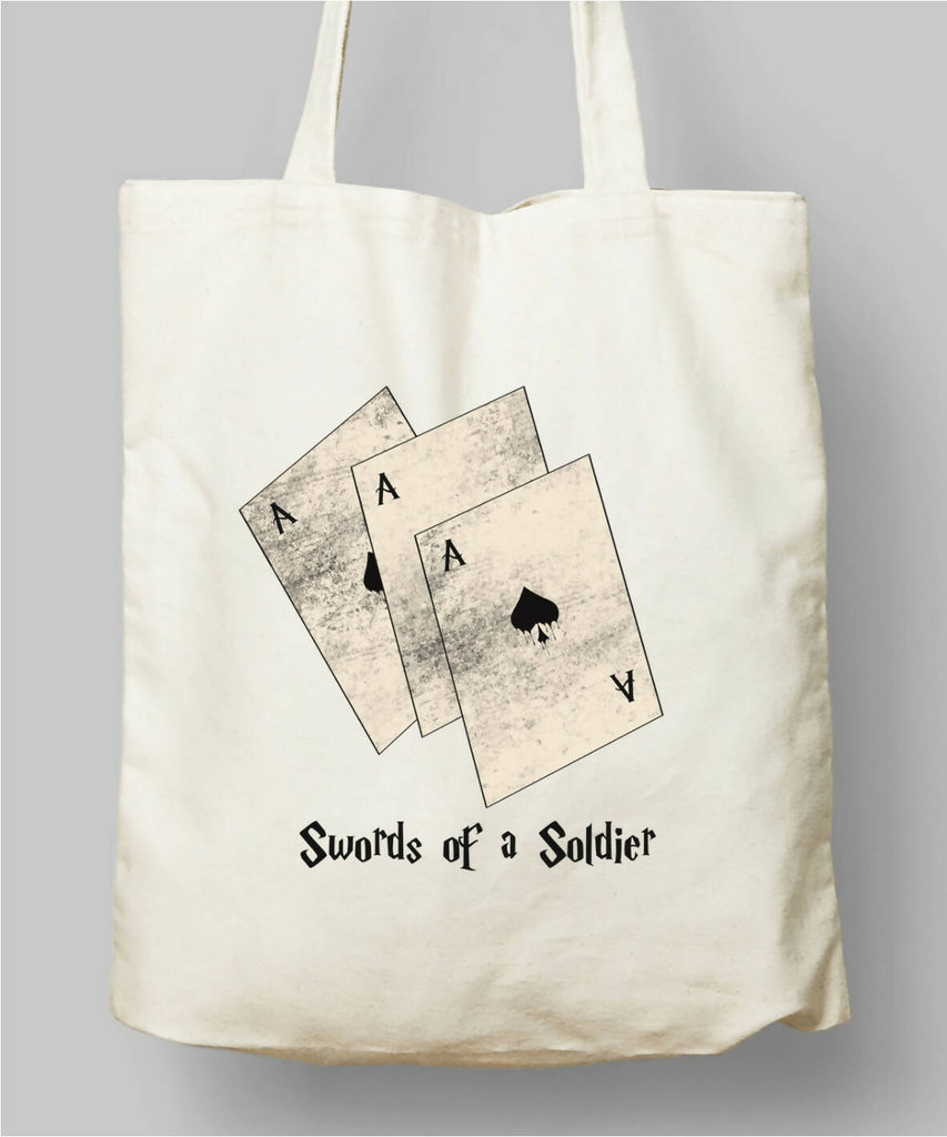Swords of a Soldier Playing Card Tote Bag