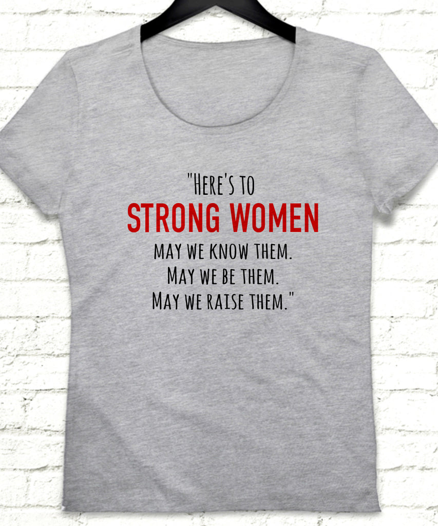 strong woman gri tişört - basmatik.com