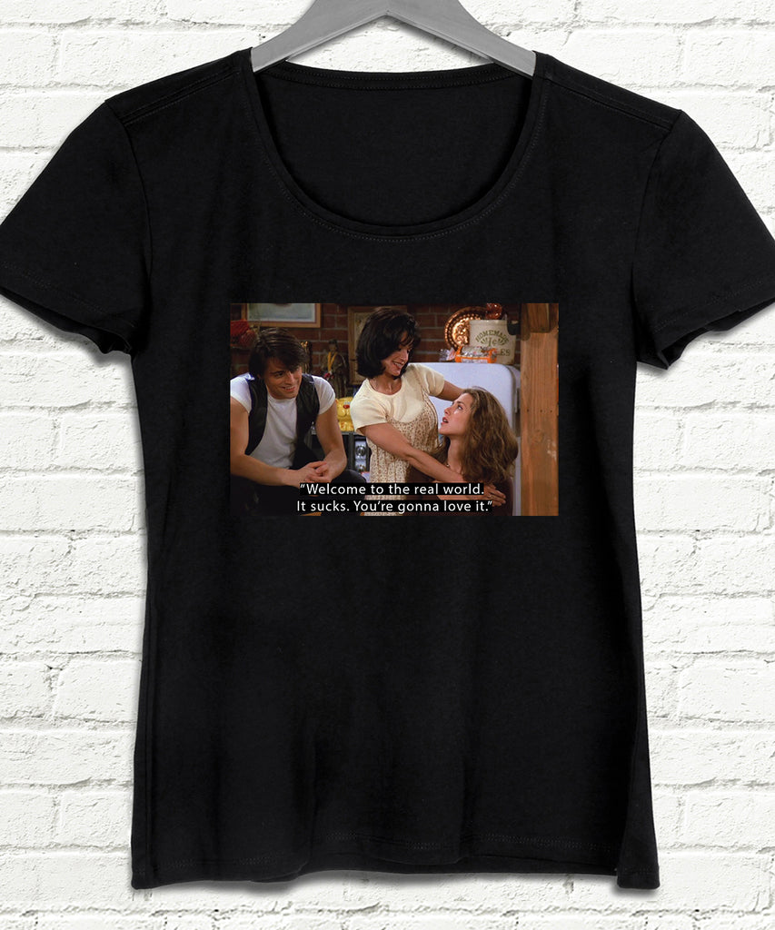 welcome kadın siyah tişört - basmatik.com