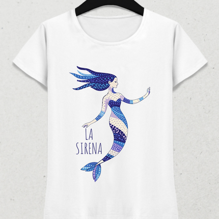 La Sirena Mozaik Denizkızı İllüstrasyonu