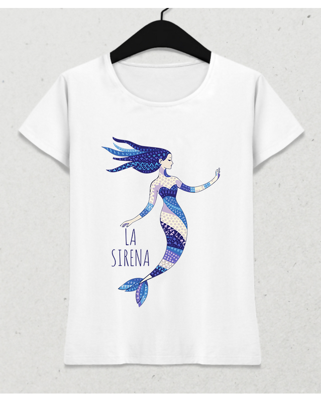 La Sirena Mozaik Denizkızı İllüstrasyonu