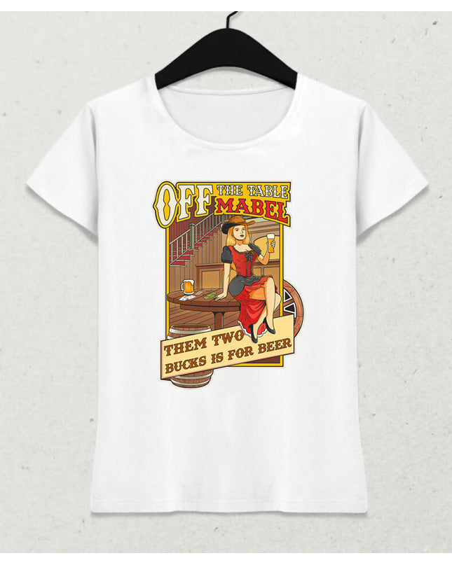 Vintage Poster, Wild West Kadın Tişört