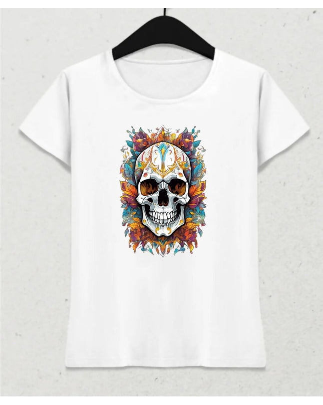 Renkli Kurukafa Kadın Tişört