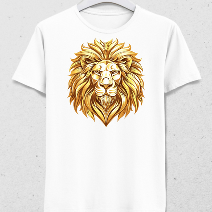 Altın Yeleli Aslan İhtişamı - Erkek Tişört