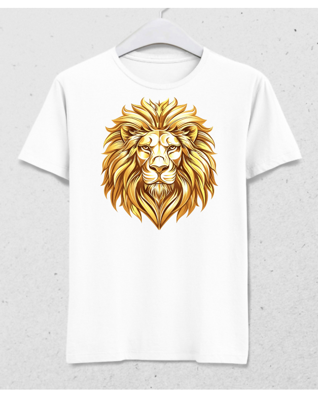 Altın Yeleli Aslan İhtişamı - Erkek Tişört