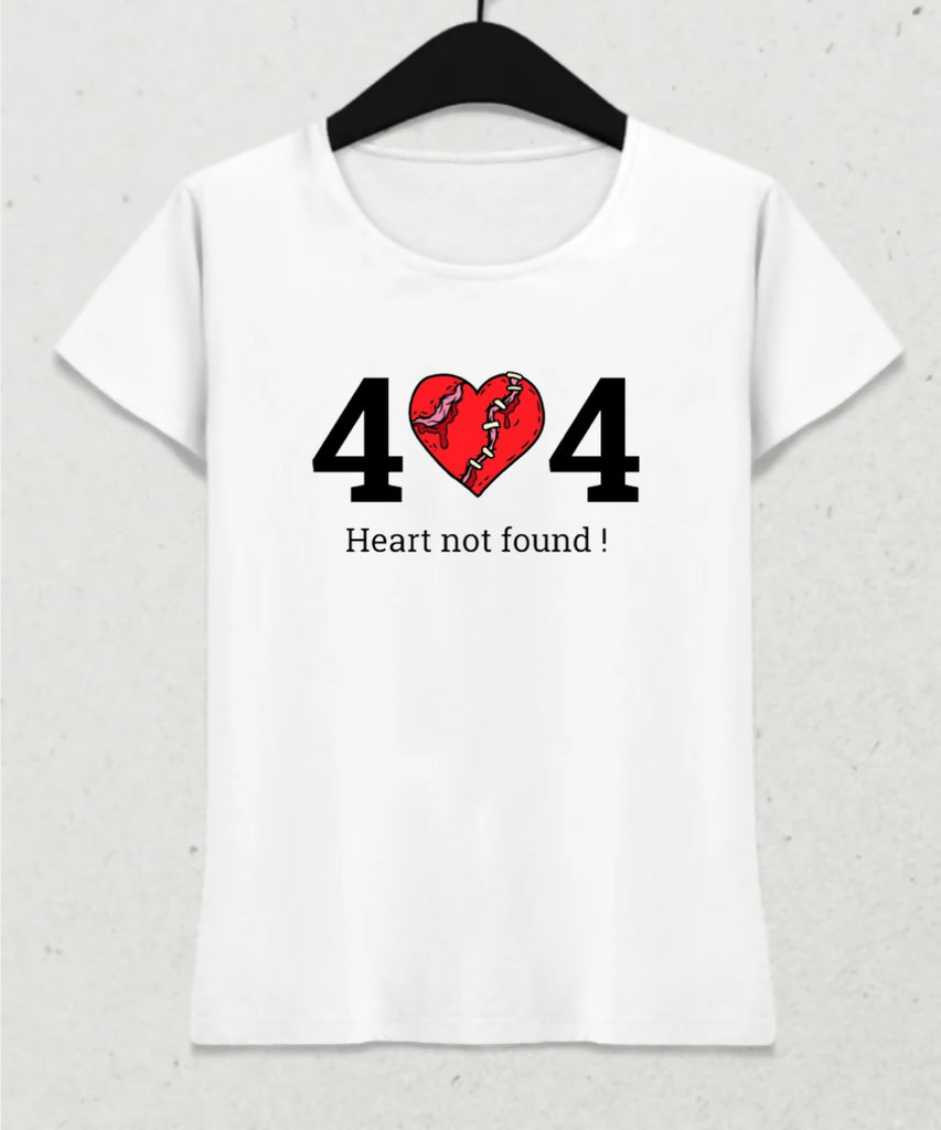 404 Heart Not Found Kadın Tişört