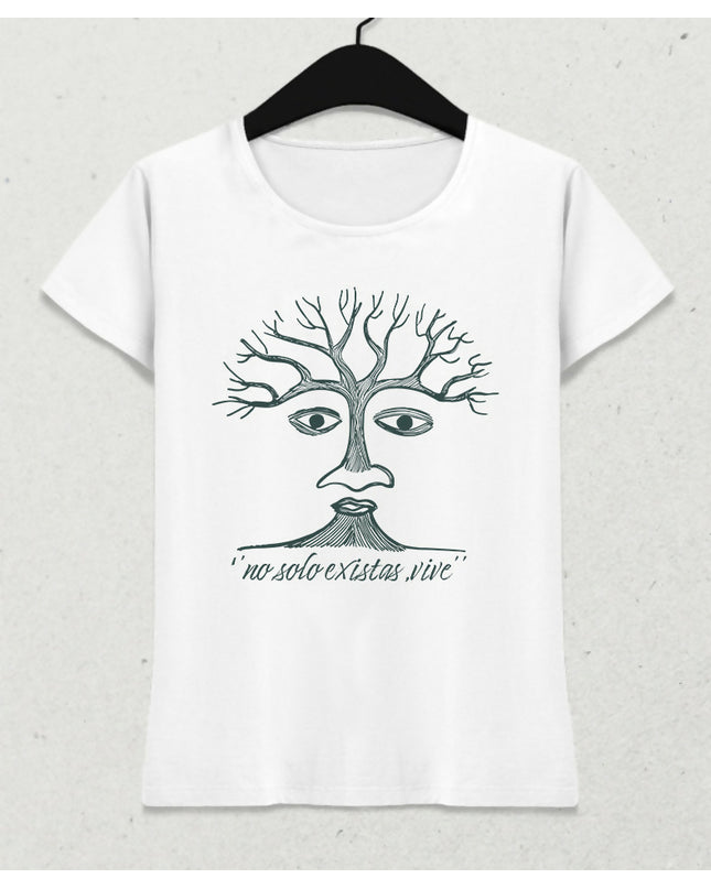 EXISTAS Kadın Beyaz Tişört