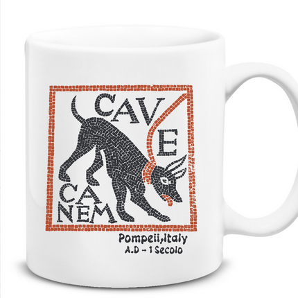 Antik Roma Mozaik / Ancient Roman Mosaic - Düz Kupa Bardak - basmatik.com