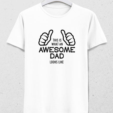 Awesome Dad tişört - basmatik.com