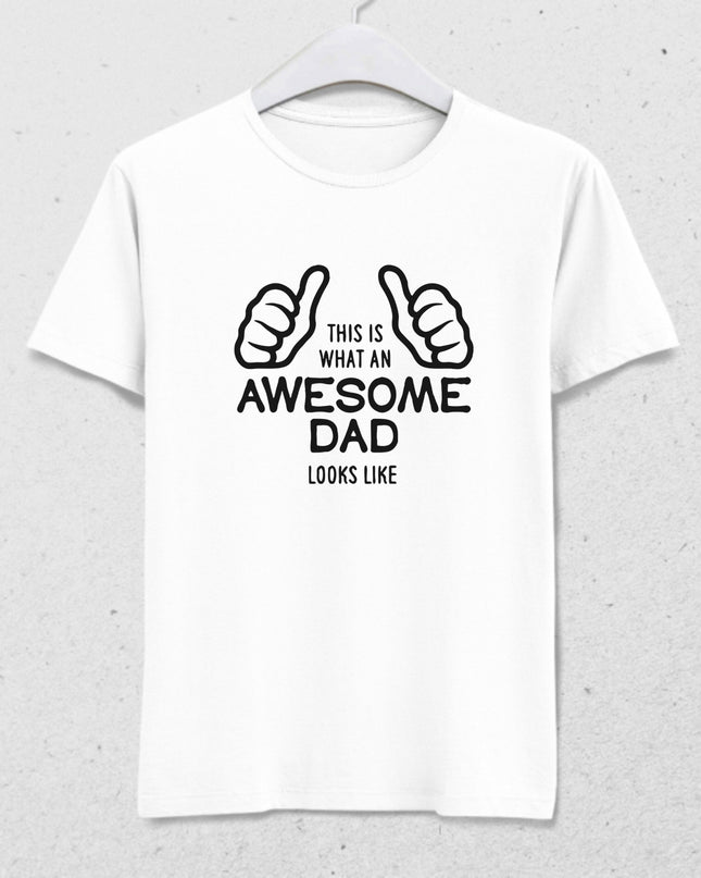 Awesome Dad tişört - basmatik.com