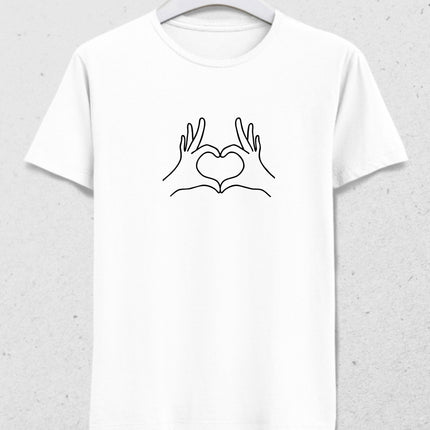 Büyük Kalp işareti tişört