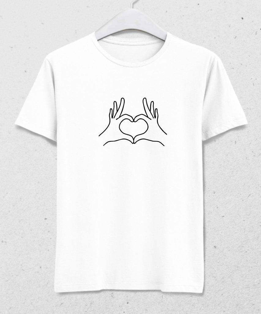 Büyük Kalp işareti tişört