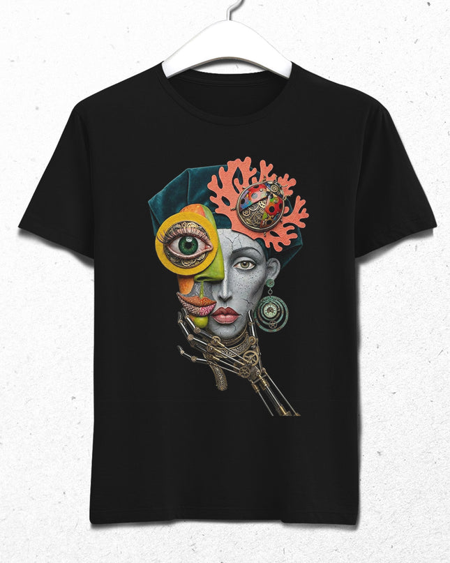 Collage woman face Art tişört