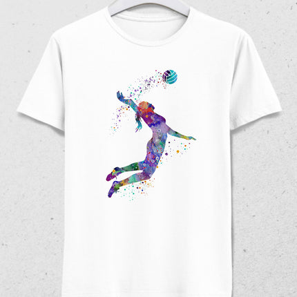 Colorful volleyball tişört