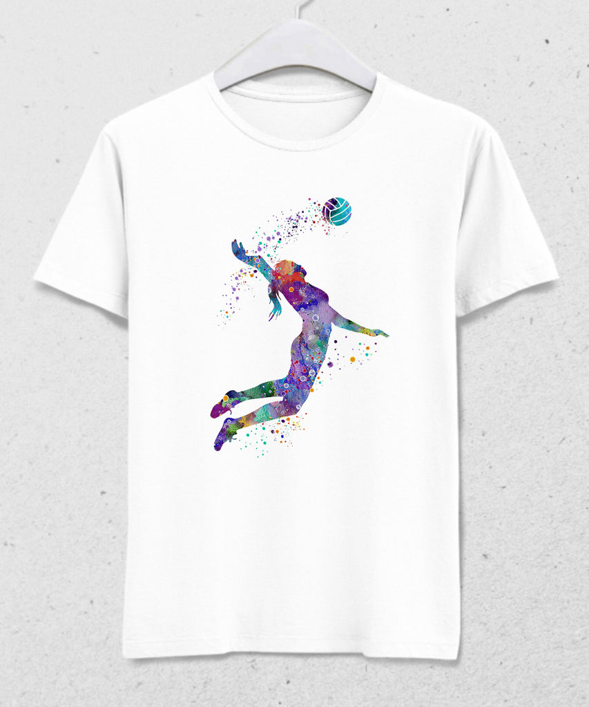Colorful volleyball t-shirt