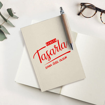 Özel tasarım kanvas defter