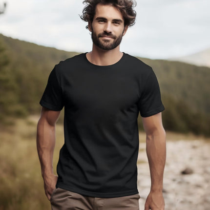 special design men's black tshirt 