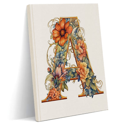 Dekoratif A harfi Defter - basmatik.com