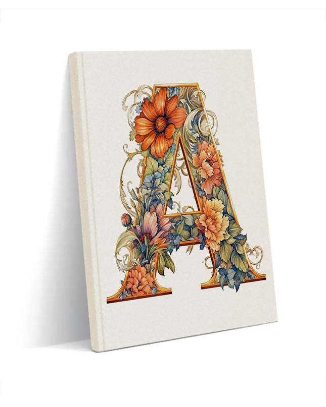 Dekoratif A harfi Defter