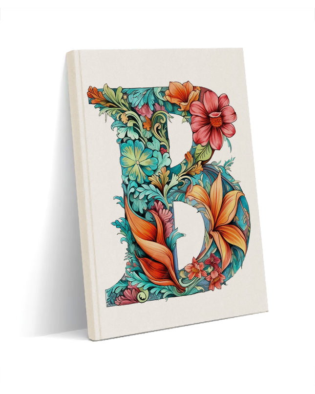 Dekoratif B harfi Defter