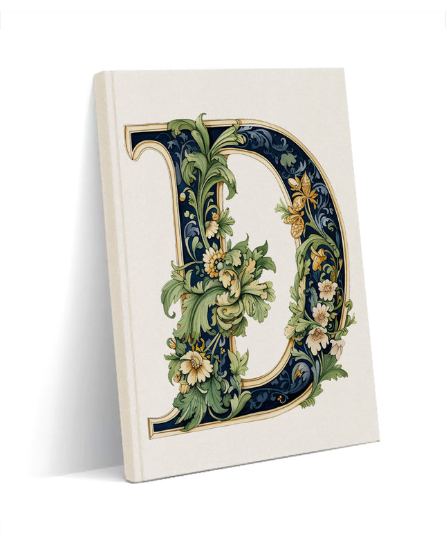 Dekoratif D harfi Defter