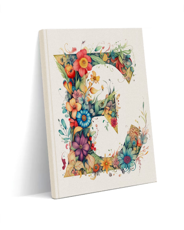 Dekoratif E harfi defter