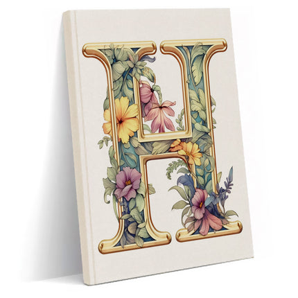 Dekoratif H harfi Defter