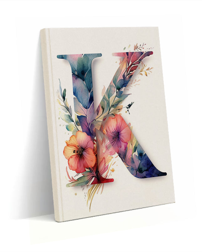 Dekoratif K harfi Defter - basmatik.com