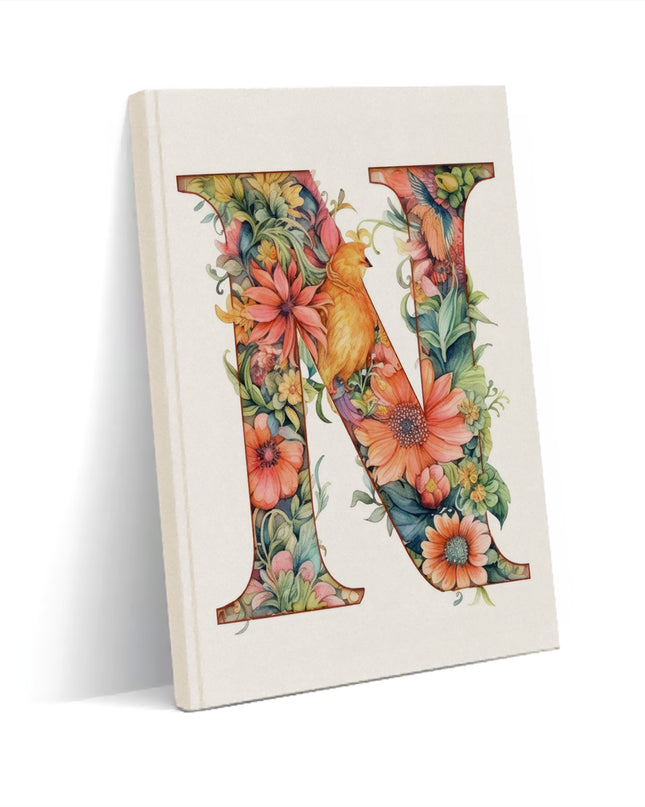 Dekoratif N harfi Defter